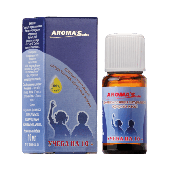 aromablau Aroma Zusammensetzung der ätherischen Öle STUDIEREN 10+ AROMA'Saules 10 ml