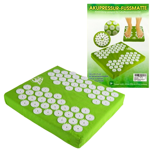 Akupressur-Fußmatte 32 x 35 x 5 cm – 2.046 Spitzen für gezielte Reflexzonenstimulation
