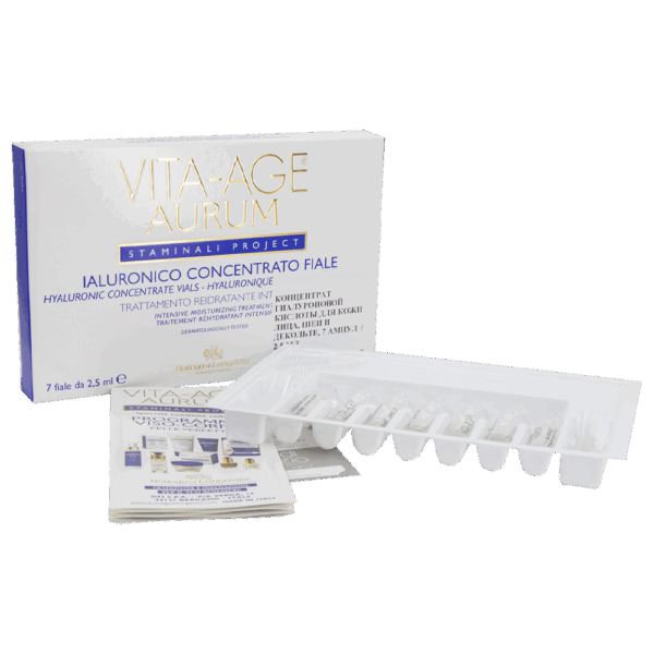 Hyaleronsäure Konzentrat Hyaluronsäure-Konzentrat für Gesicht, Hals und Dekolleté, 7 x 2,5 ml